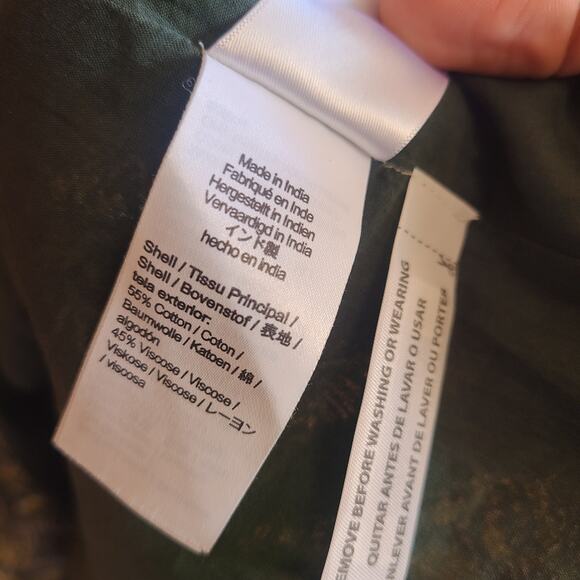 J. Crew Mini Dress Vintage Vines Sweetheart Cottage Garden 4 Boho Green Floral - Picture 8 of 9